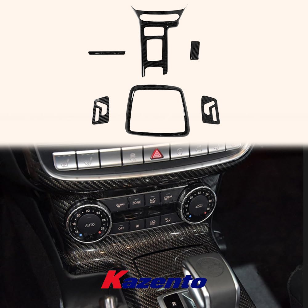 For Benz 2013-18 W463 G550 G63 Dry Carbon Dash Interior Trim Panel 6PCS Stick On - Kazento Carbon Parts