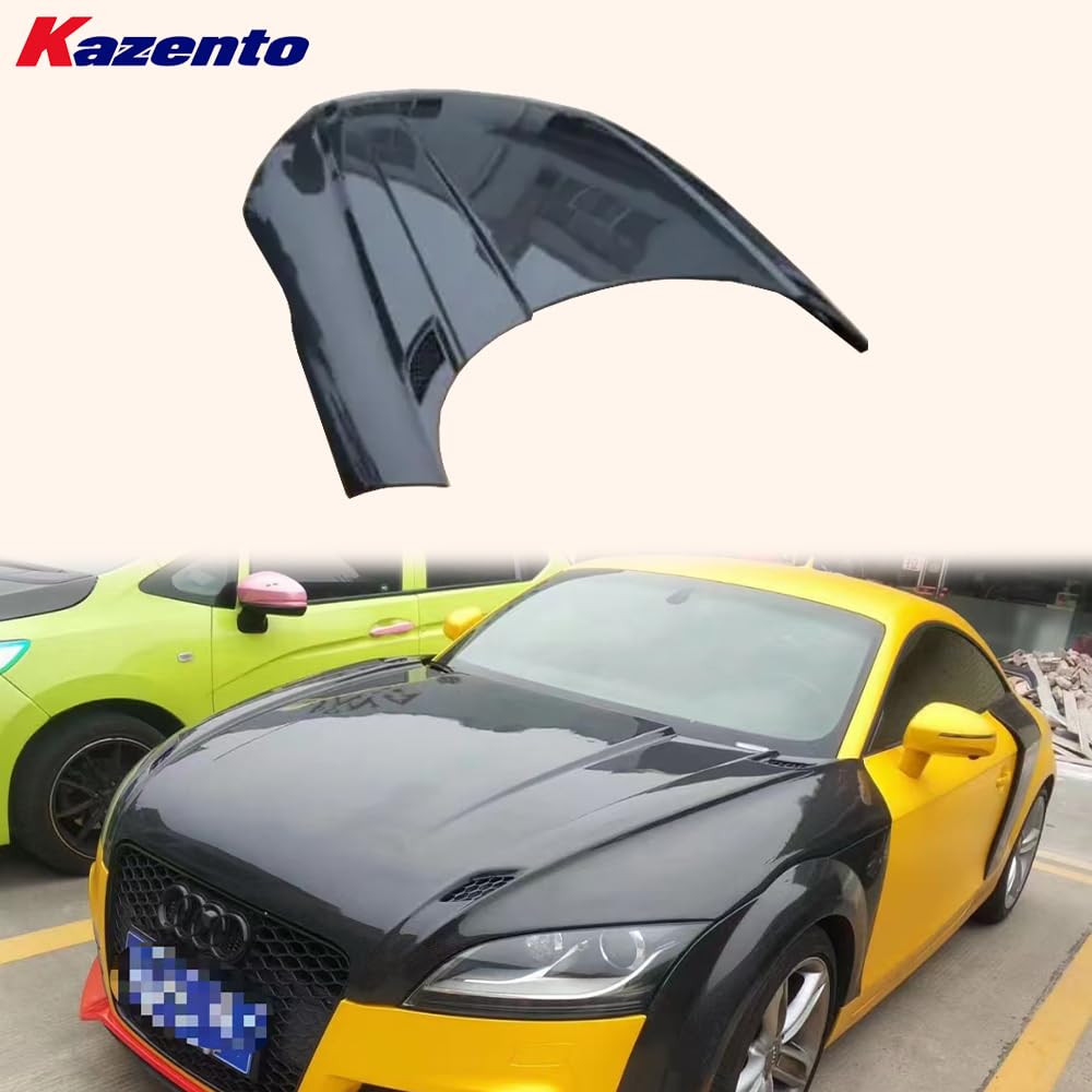 Kazento For Audi TT MK2 TTS TTRS 8J Coupe 2006-14 Vented Cooling Carbon Fiber Hood - Kazento Carbon Parts