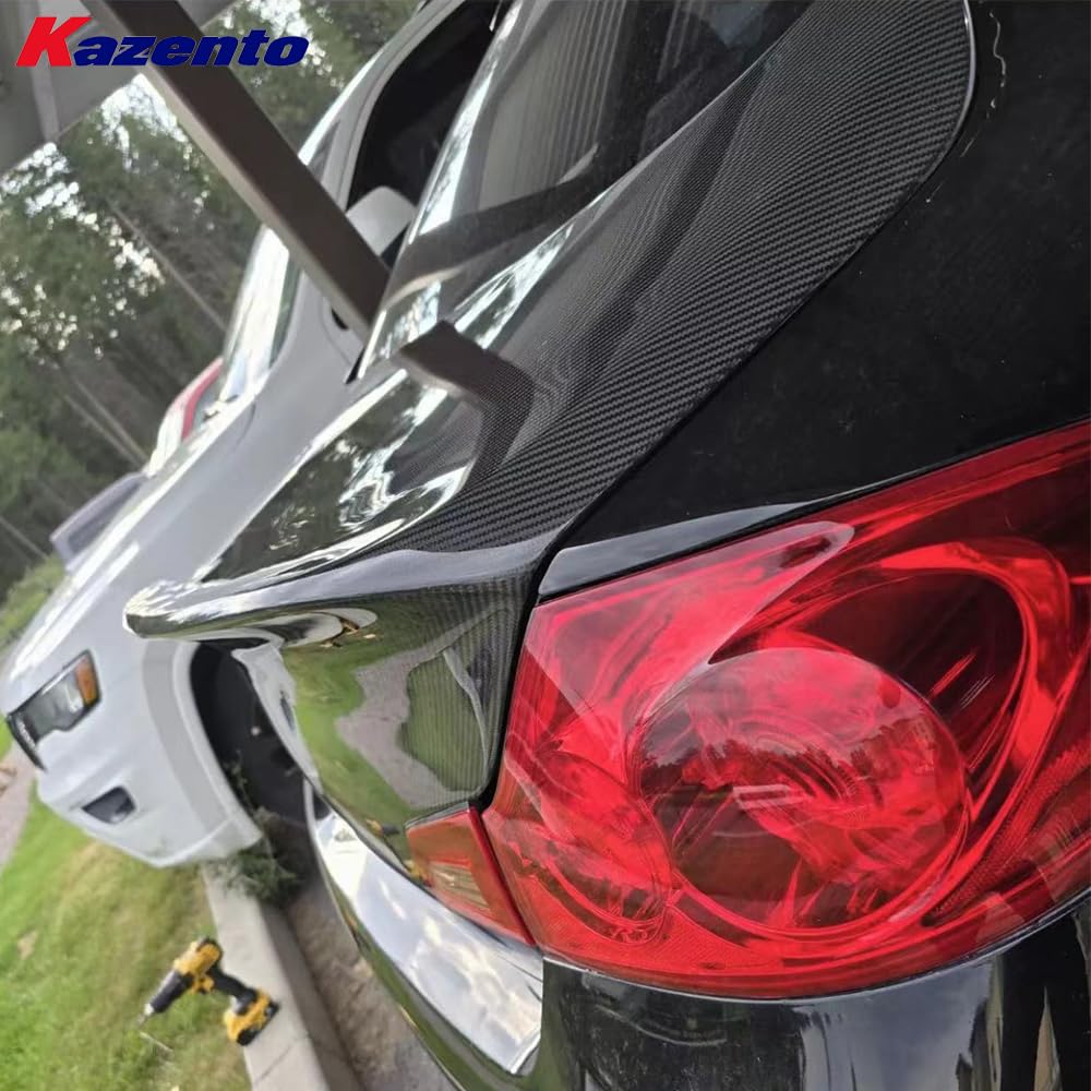 Kazento For Infiniti G37 4 Door Sedan 08-13 Forged Carbon DC Style Rear Trunk (no Hole) - Kazento Carbon Parts