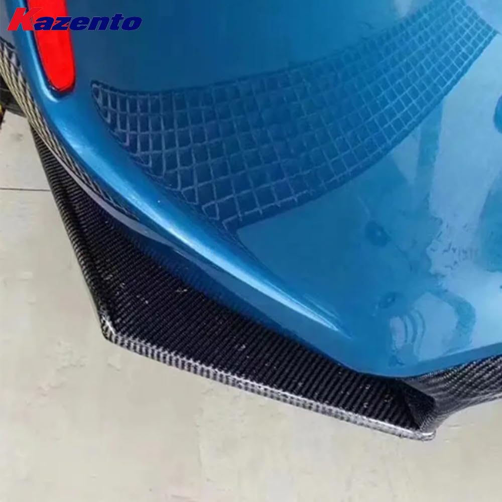 Kazento For BMW M2 F87 Coupe 2016-21 Carbon MTC Style Rear Bumper Diffuser Lip 3pcs - Kazento Carbon Parts