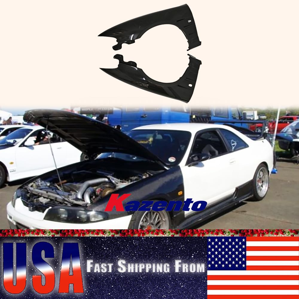 Kazento Front Fender Vented BN Style For Nissan Skyline R33 GTR Only Carbon Fiber Shipping from the USA - Kazento Carbon Parts