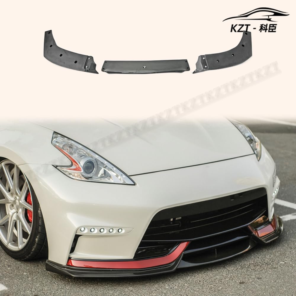For Nissan 09 Onwards 370Z Z34 Epa Type Front Bottom Lip (3Pcs) For Nis Front Bumper 15+ (For B-370Z-Fb-Nis) Chin Splitter Spoiler Carbon Fiber Body Kits - Kazento Carbon Parts