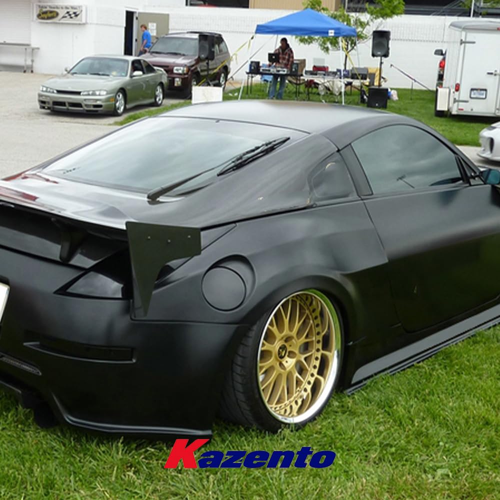 Kazento For Nissan Fairlady Z33 350Z DO Fiberglass Unpaint Wide Body Rear Bumper Fender - Kazento Carbon Parts