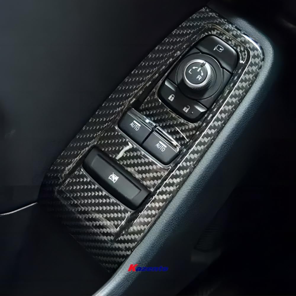 Kazento For 22-23 FRS BRZ Gr86 ZD8 (LHD) Dry Carbon Fiber Inner Door Controle Trim Cover - Kazento Carbon Parts