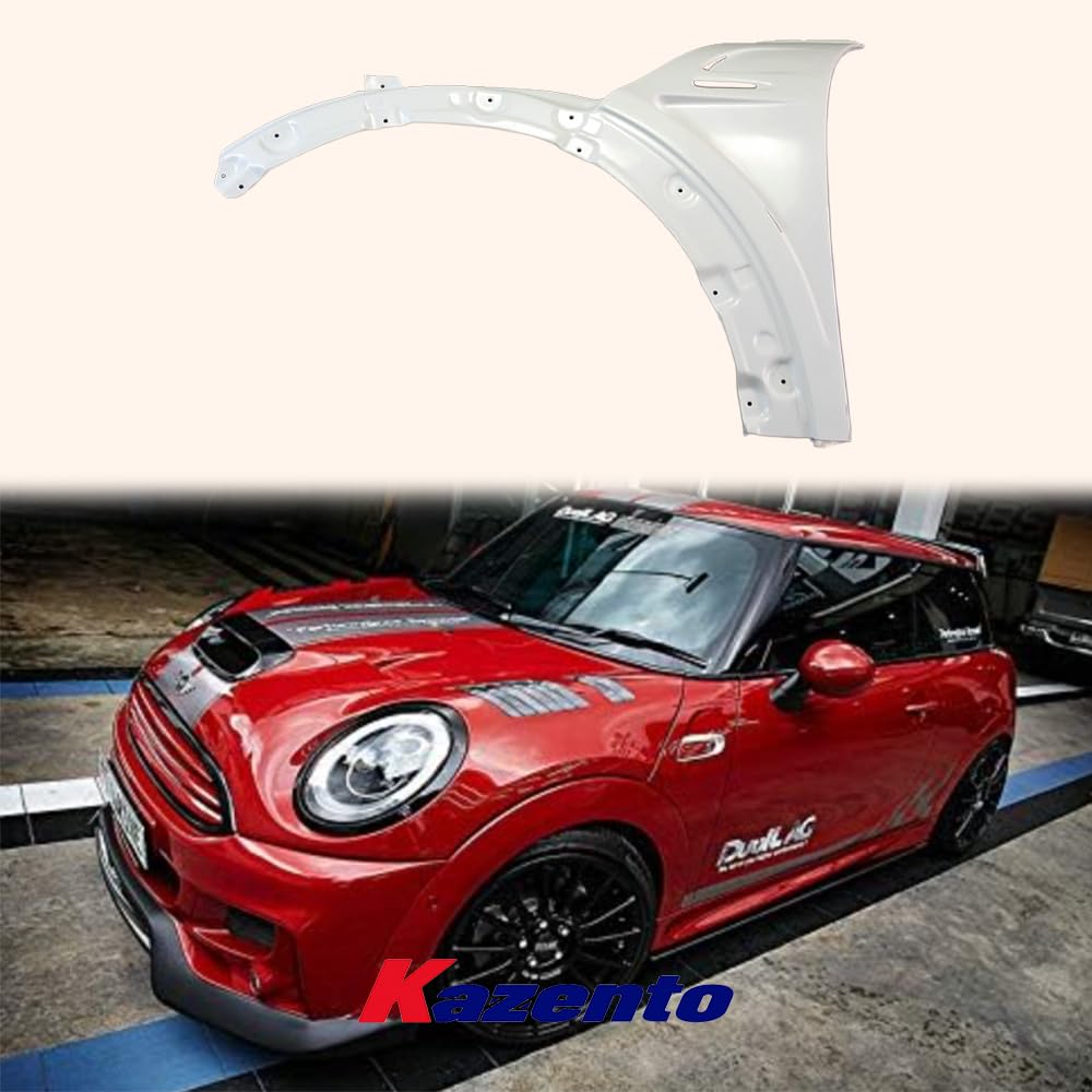 Kazento Vented Front Fender For F56 Mini Cooper S DAG Style Fiber Glass Shipping from the USA - Kazento Carbon Parts