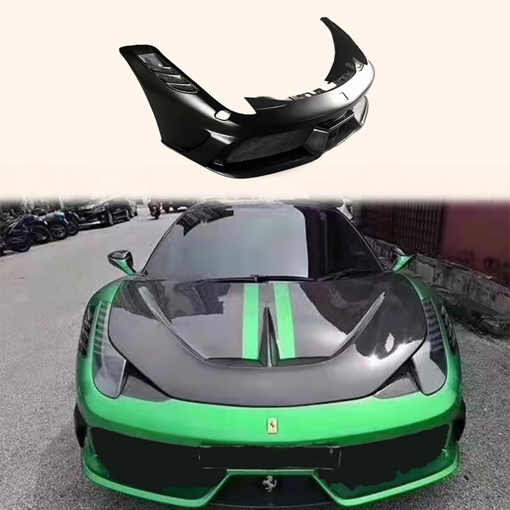 For Ferrari 458 Italia Partial Carbon Fiber SP Style Front Bumper Body Kits - Kazento Carbon Parts