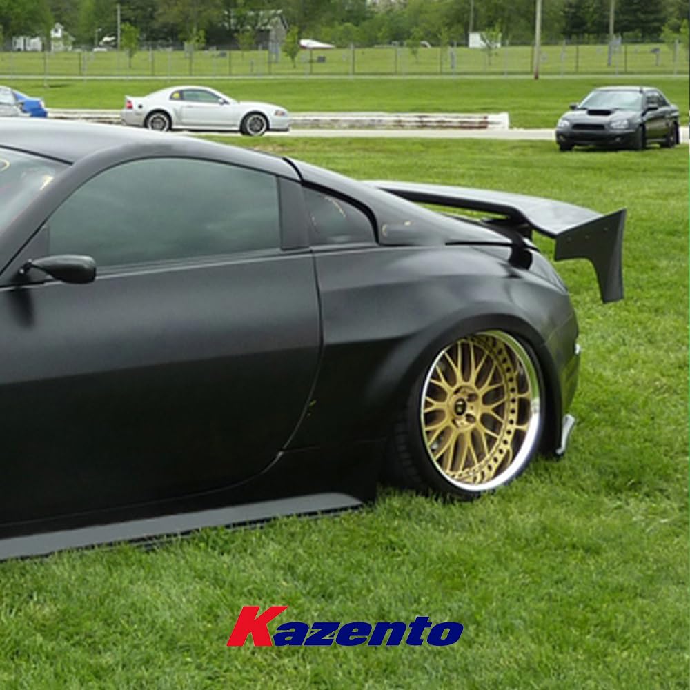 Kazento For Nissan Fairlady Z33 350Z DO Fiberglass Unpaint Wide Body Rear Bumper Fender - Kazento Carbon Parts