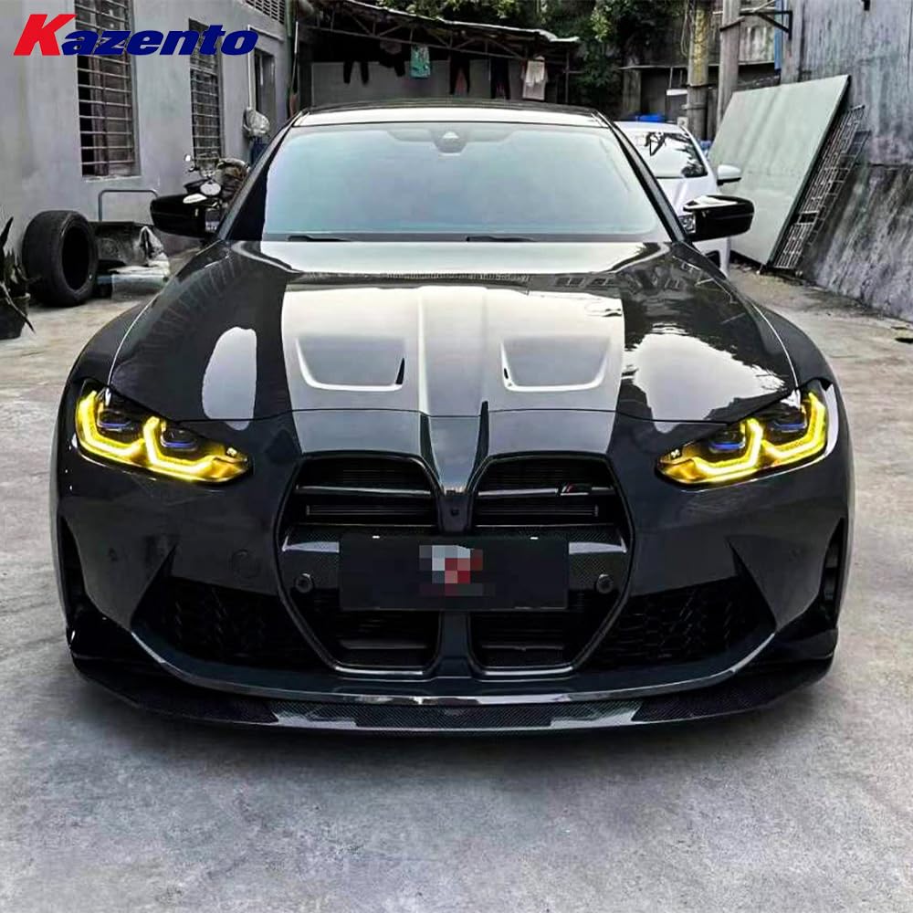 Kazento For BMW M3 G80 G81 M4 G82 G83 2020+24 Front Bumper Lip - Kazento Carbon Parts