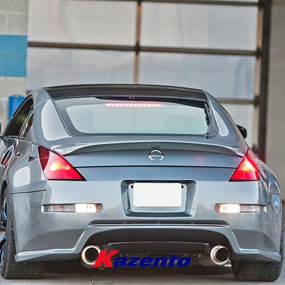 Kazento For Nissan Fairlady Z33 350Z DO Style Fiberglass Wide Body Rear Bumper With Lip - Kazento Carbon Parts