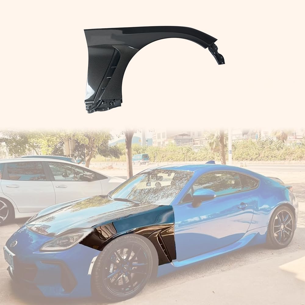 For 2022+ Toyota GR86 Subaru BRZ ZD8 ZN8 V1 Style Carbon Fiber Fender With Vents - Kazento Carbon Parts
