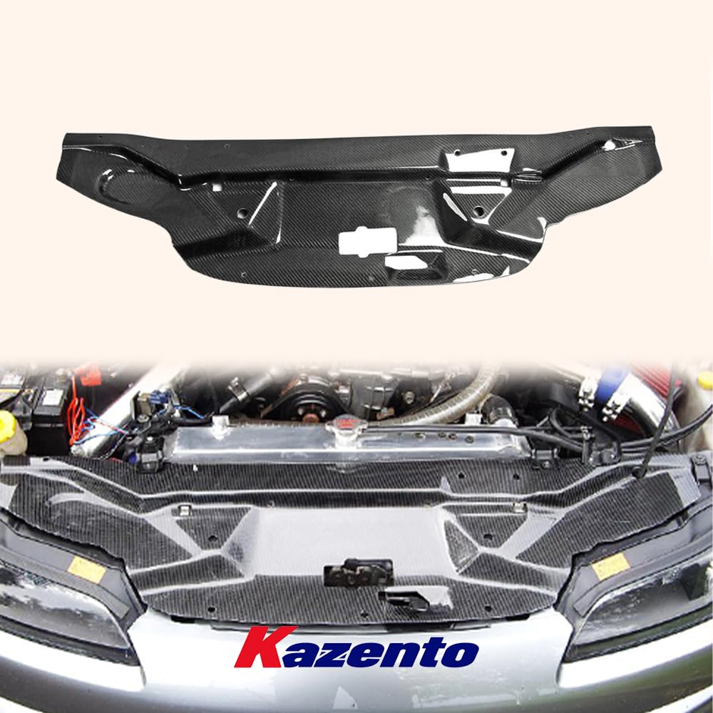 Kazento For Nissan 99-02 Silvia S15 Carbon Fiber GR Style Hood Boonet Cooling Panel - Kazento Carbon Parts