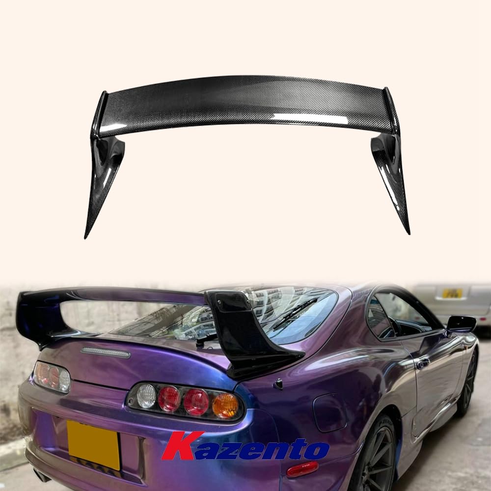 Kazento Rear Trunk Spoiler Wing For Toyota 93-98 Supra MK4 JZA80 TR-Style Carbon Fiber Shipping from the USA - Kazento Carbon Parts