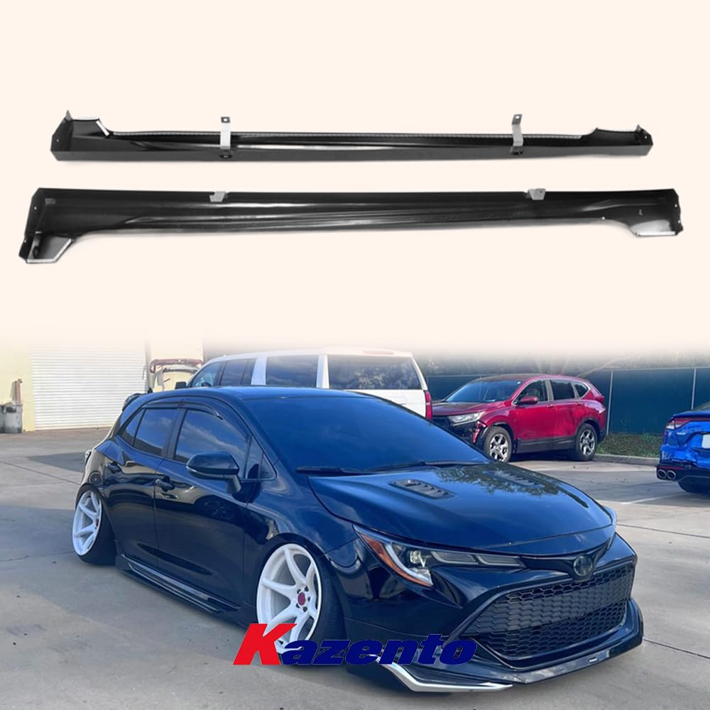 Kazento For Toyota 19-22 Corolla Sport Auris E210 Hatchback Mod Type Abs Side Skirts - Kazento Carbon Parts