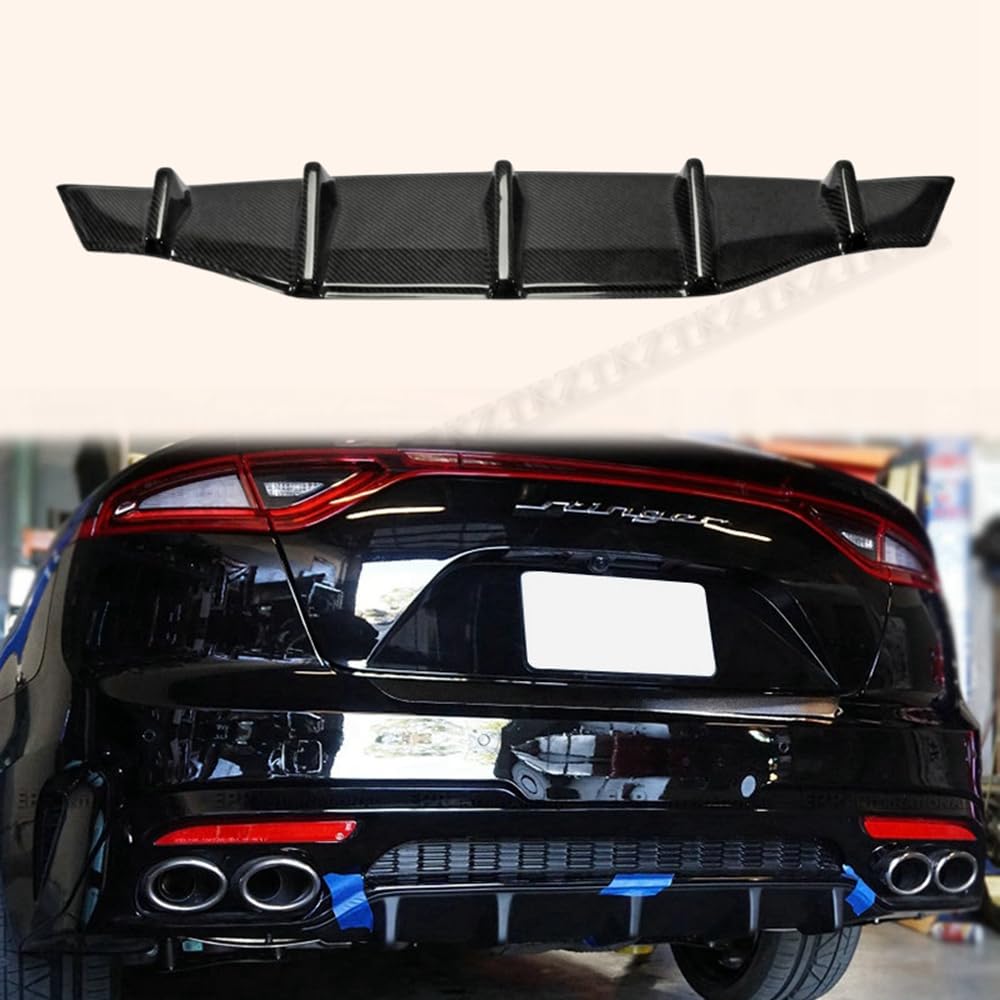 For Kia Stinger Type M Rear Diffuser Add On Carbon Fiber - Kazento Carbon Parts