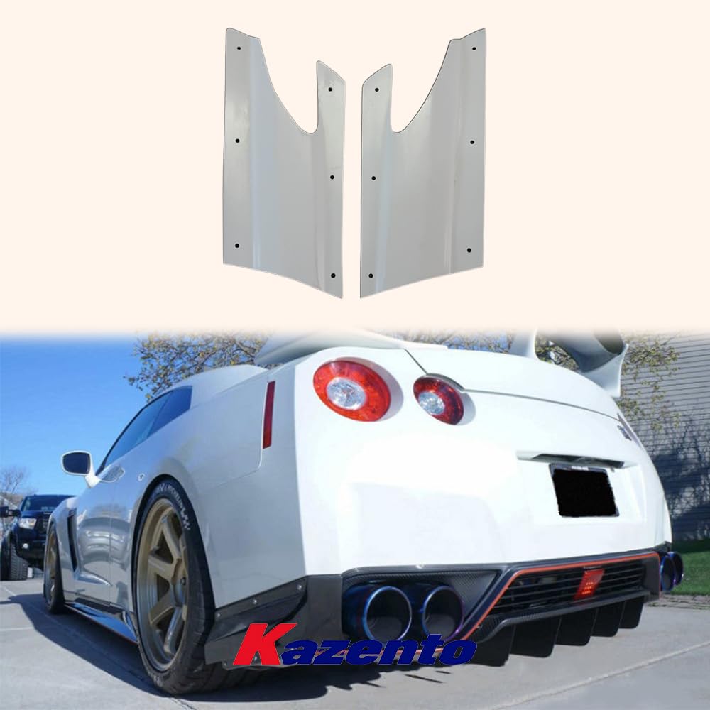 Kazento For Nissan GTR R35 13-18 VR Style Rear Under Skirt Side Air Shroud (FRP Unpaint) - Kazento Carbon Parts
