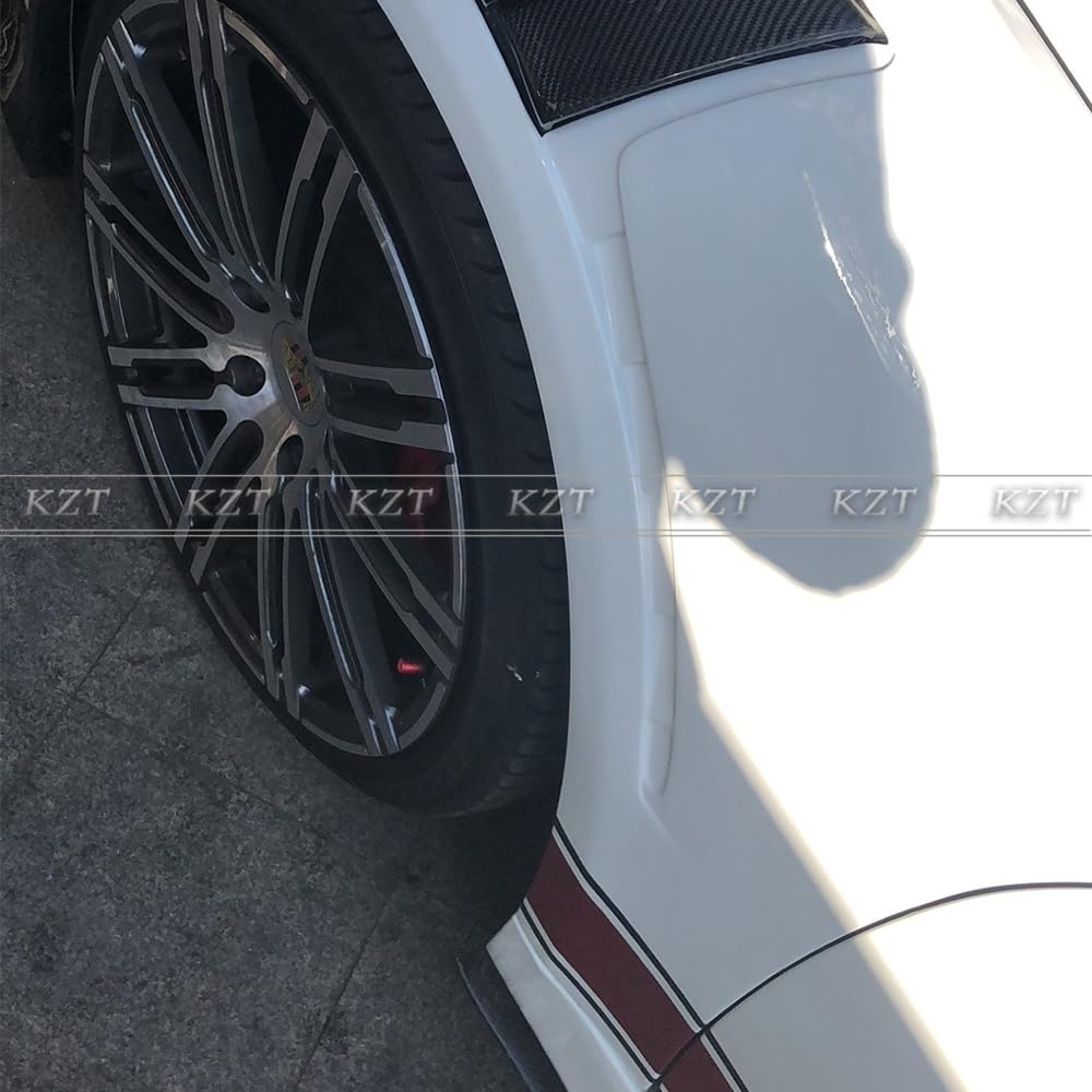 For Porsche 718 (16-23) Front Fender Vented Style Partial Carbon Fiber with Vents - Kazento Carbon Parts