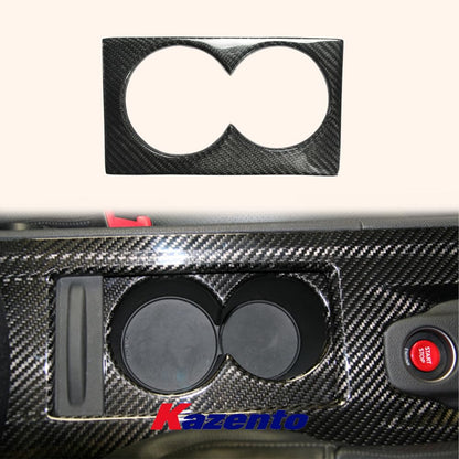 Kazento For Nissan GTR R35 (08-16 LHD Only) KZ Carbon Cup Holder Cover Interior Kits - Kazento Carbon Parts