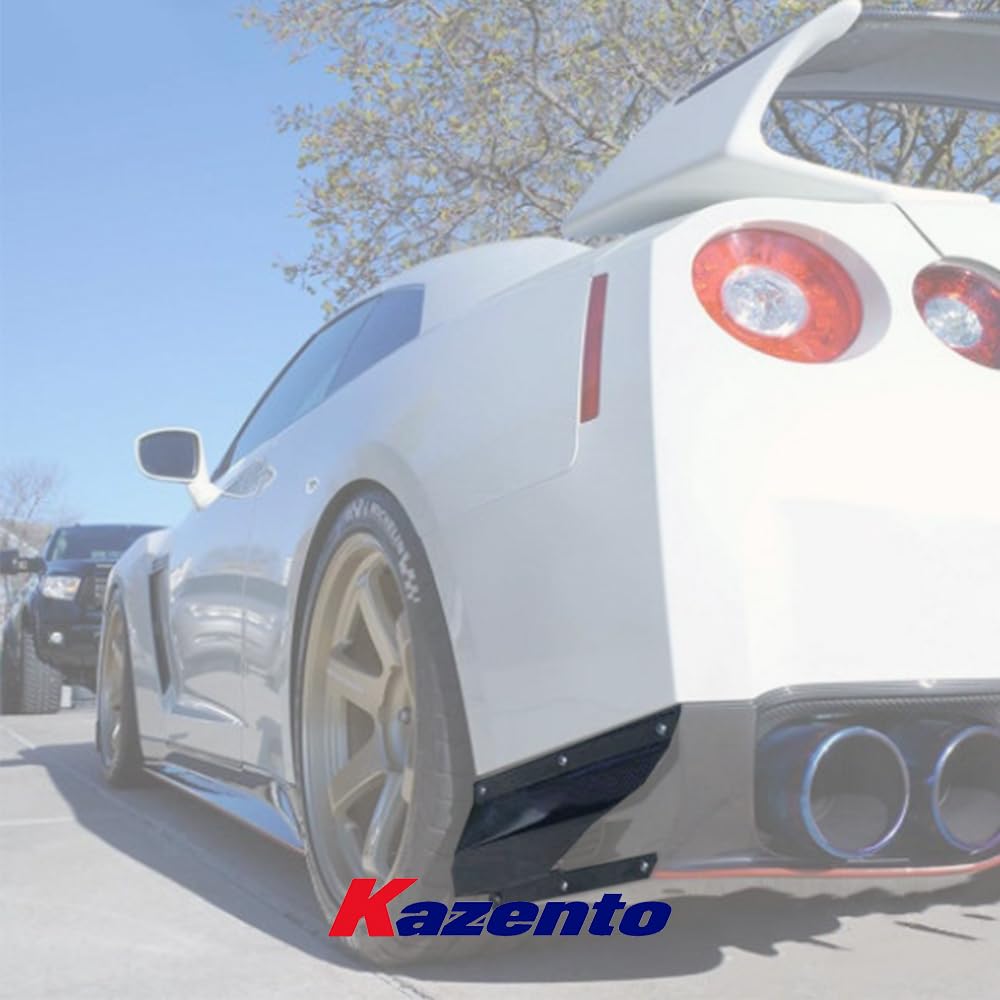 Kazento For Nissan GTR R35 13-18 VR Style Rear Under Skirt Side Air Shroud (FRP Unpaint) - Kazento Carbon Parts