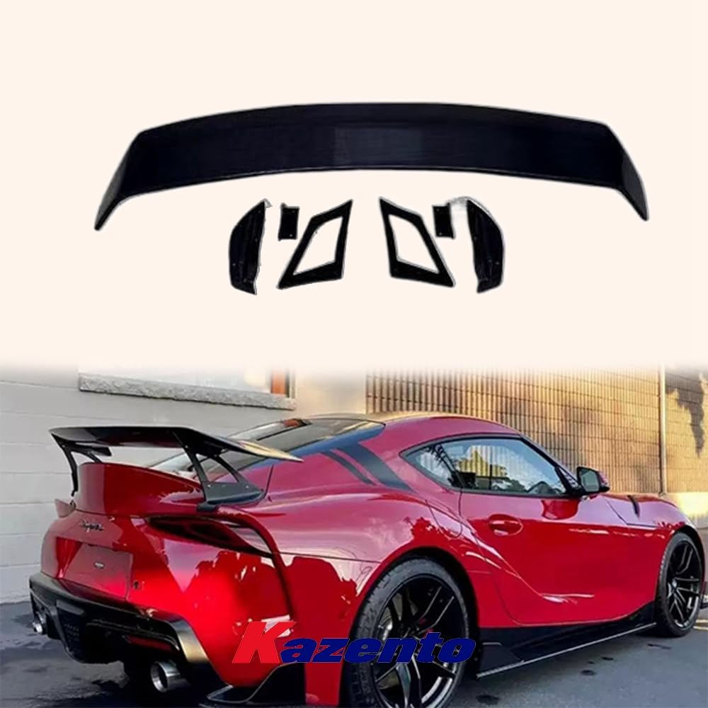 Kazento For TOYOTA Supra A90 2019-2022 Carbon TSE Style High GT Rear Spoiler Wing - Kazento Carbon Parts