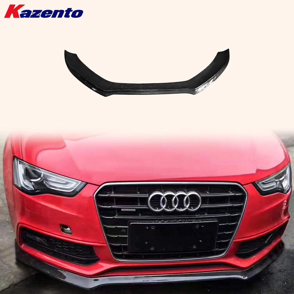Kazento For Audi RS5 Coupe 2012-15 KZB Style Carbon Fiber Front Bumper Bottom Lip - Kazento Carbon Parts