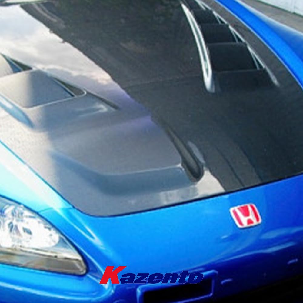 Kazento For Honda S2000 02-09 JS Style Carbon Fiber Front Bumper Hood Bonnet Body Kits - Kazento Carbon Parts