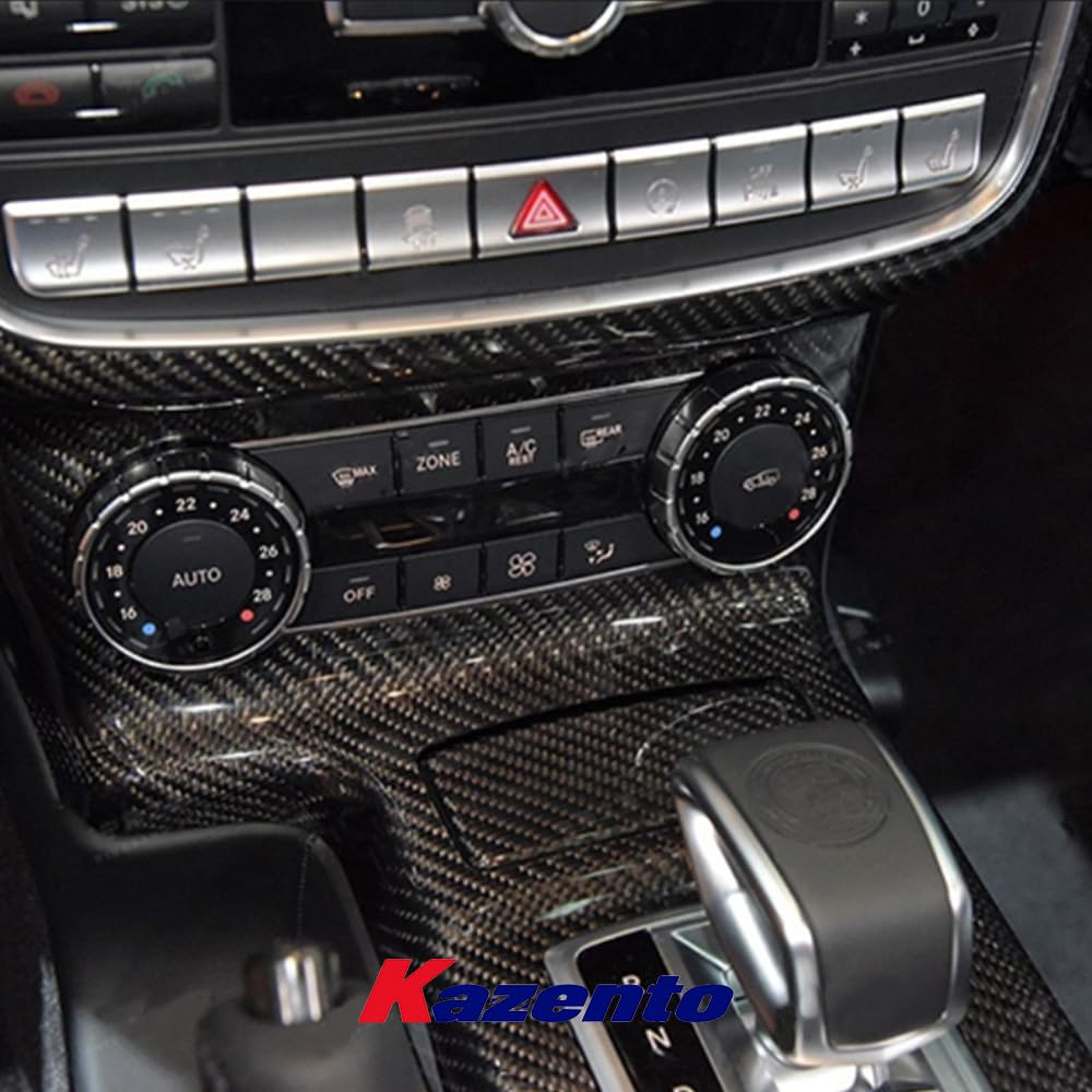 For Benz 2013-18 W463 G550 G63 Dry Carbon Dash Interior Trim Panel 6PCS Stick On - Kazento Carbon Parts