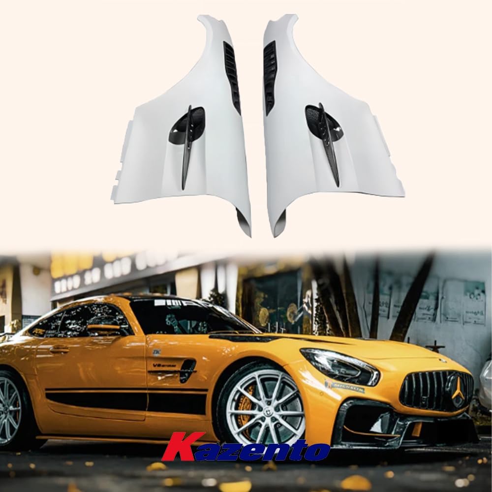 Kazento For Mercedes Benz AMG 2015-2021 GT GTS GTR Partial Carbon (Vents) Front Fender - Kazento Carbon Parts