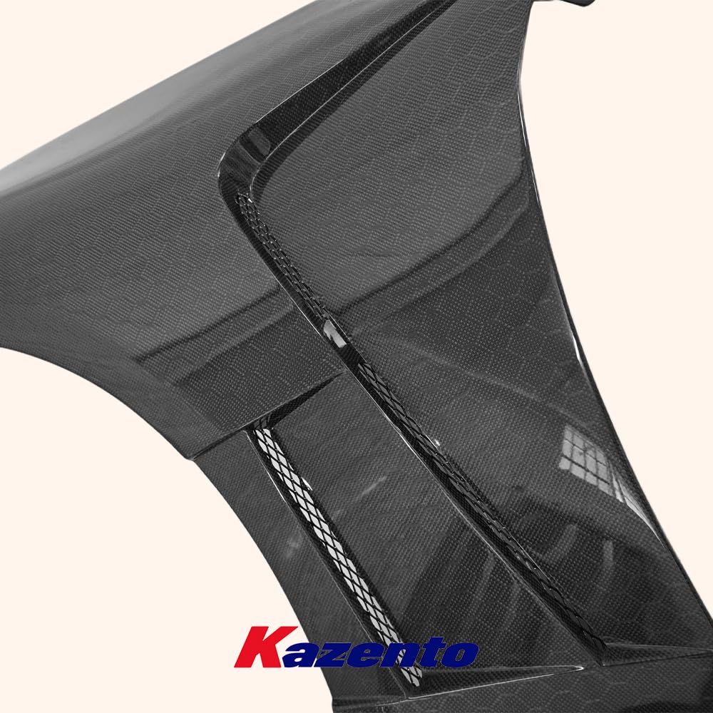 Kazento USA Shipping For Infiniti G37 2008-2013 Couple (2 Door Only) Honeycomb Carbon Vented Front Fender - Kazento Carbon Parts