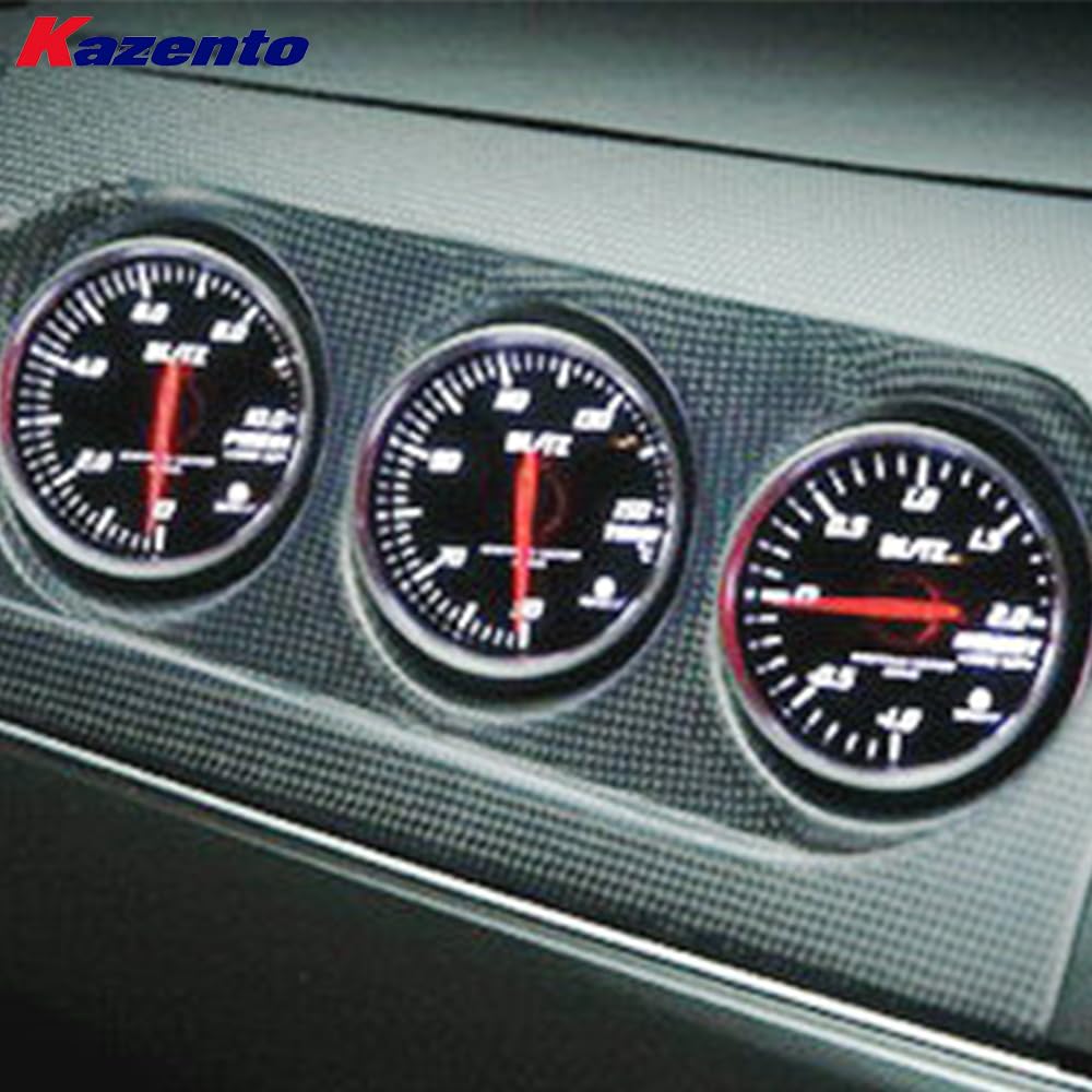 Kazento For Mitsubishi EVO 10 X CZ4A 07-16 RHD Only M7 Fiberglass Triple Gauge Pod 60mm - Kazento Carbon Parts