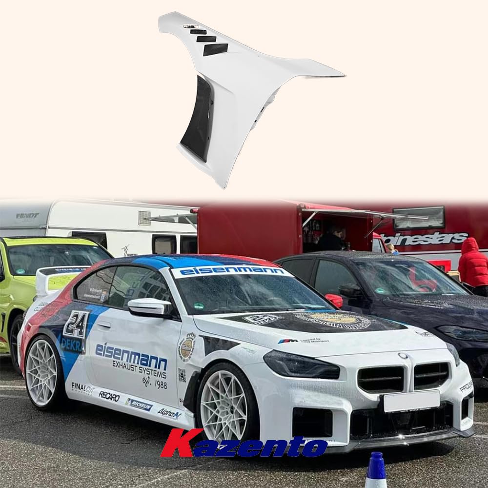 Kazento For BMW M2 G87 2023+ AP Style Vented Front Fender Partial Carbon Fiber Shipping from the USA - Kazento Carbon Parts