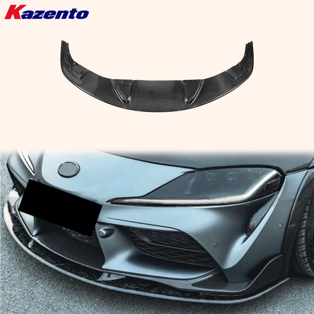 Kazento For Toyota Supra A90 2019-2023 WD Style Carbon Fiber Front Bumper Bottom Lip - Kazento Carbon Parts