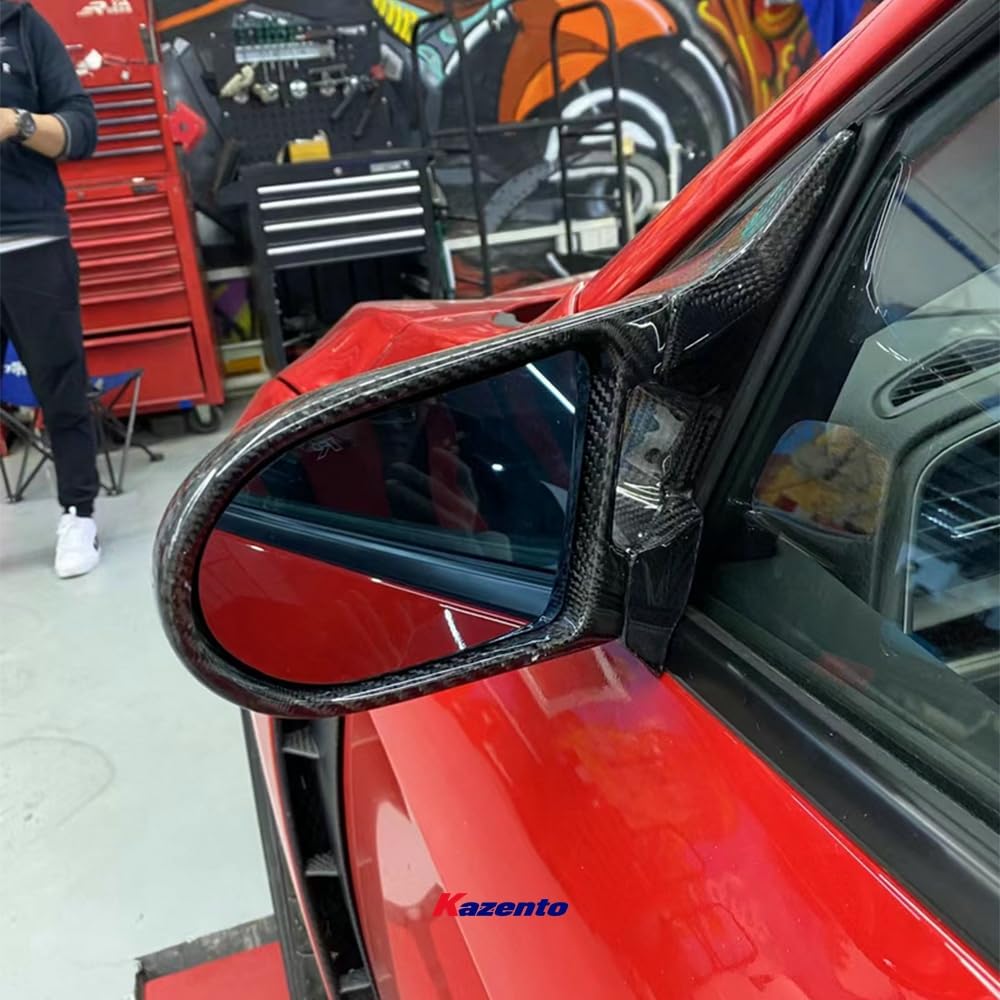 Kazento For Civic Fk7 Fk8 Type R For Honda Aero Mirror (Left Hand Drive Vehicle) Rearview Mirror Guard Covers Carbon Fiber Forged Looks - Kazento Carbon Parts