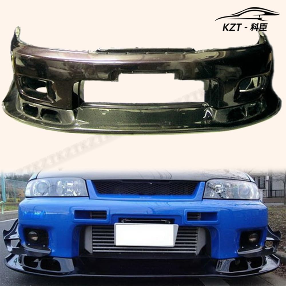 For Nissan Skyline R33 Gtr As Style Front Bumper Lip Chin Splitter Spoiler Carbon Fiber Body Kits - Kazento Carbon Parts