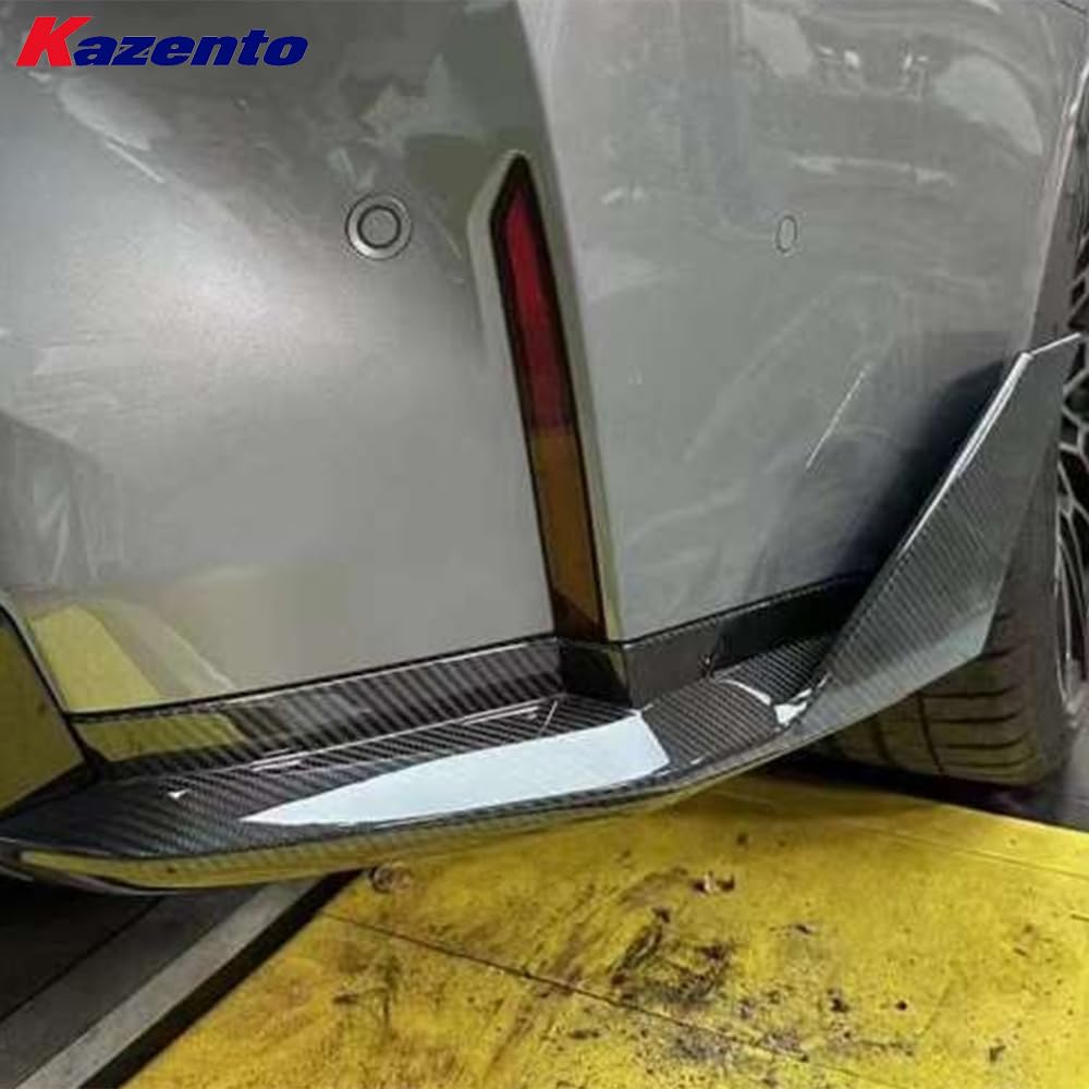 Kazento For BMW M4 G82 20-24 2 Door Coupe Rear Bumper Spat Lip Pair - Kazento Carbon Parts