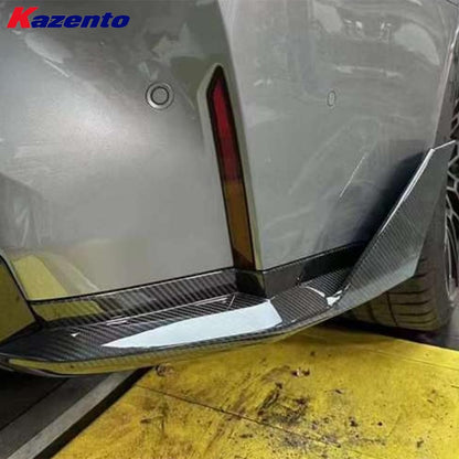 Kazento For BMW M4 G82 20-24 2 Door Coupe Rear Bumper Spat Lip Pair - Kazento Carbon Parts