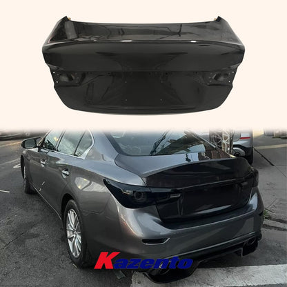 Kazento For Infiniti V37 Q50 2013-2016 Carbon Fiber Ducktail Style Rear Trunk Boot Lid - Kazento Carbon Parts