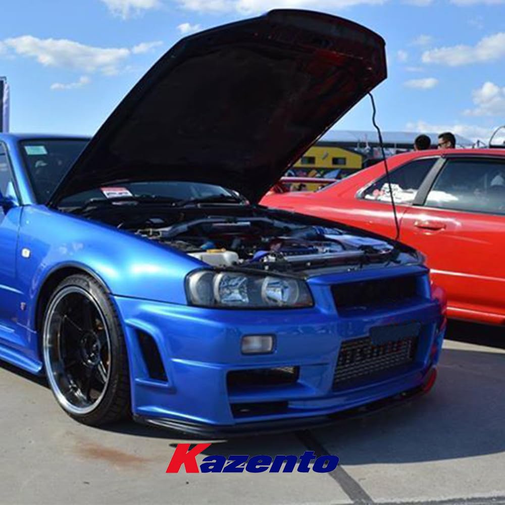 Kazento USA Shipping For Nissan Skyline R34 (GTR Only) OE Style Carbon Front Bumper Bottom Lip - Kazento Carbon Parts