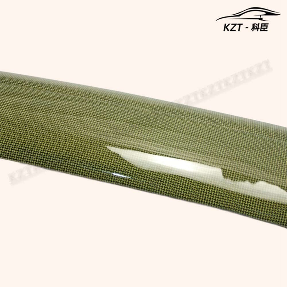 For Honda Civic Fk7 Fk8 Vtx5 Style Rear Gt Spoiler Yellow Kevlar Car Body Parts Kits - Kazento Carbon Parts