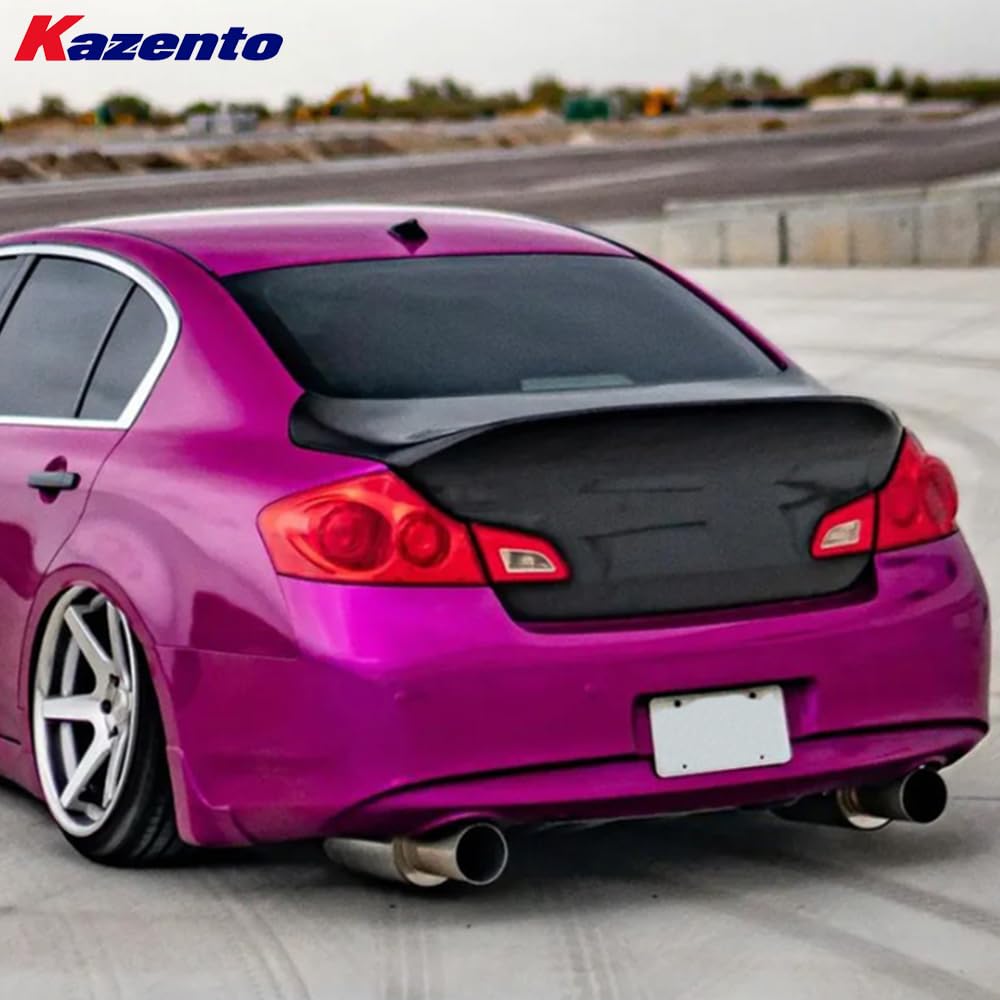 Kazento For Infiniti G37 4 Door Sedan 08-13 Forged Carbon DC Style Rear Trunk (no Hole) - Kazento Carbon Parts
