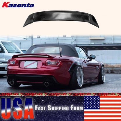 Kazento USA Shipping For Mazda MX5 NC NCEC Roster Miata RBK Style Trunk Spoiler (Soft Top Only) - Kazento Carbon Parts