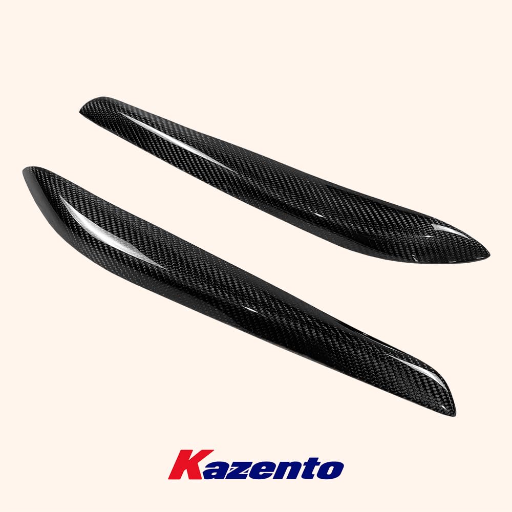Kazento For 99-07 Nissan Skyline R34 GTR GTT GTS Front Bumper Headlight Eyelid Eyebrow - Kazento Carbon Parts