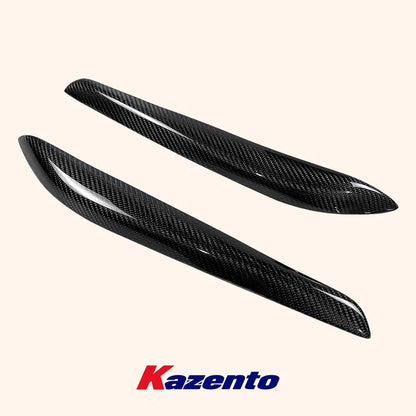 Kazento For 99-07 Nissan Skyline R34 GTR GTT GTS Front Bumper Headlight Eyelid Eyebrow - Kazento Carbon Parts