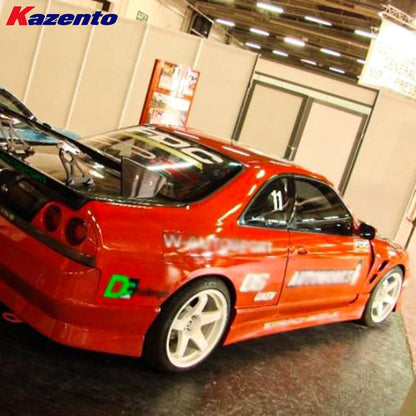 Kazento For Nissan Skyline R33 GTST MS Style Fiberglass FRP Unpaint Side Skirt Kits - Kazento Carbon Parts