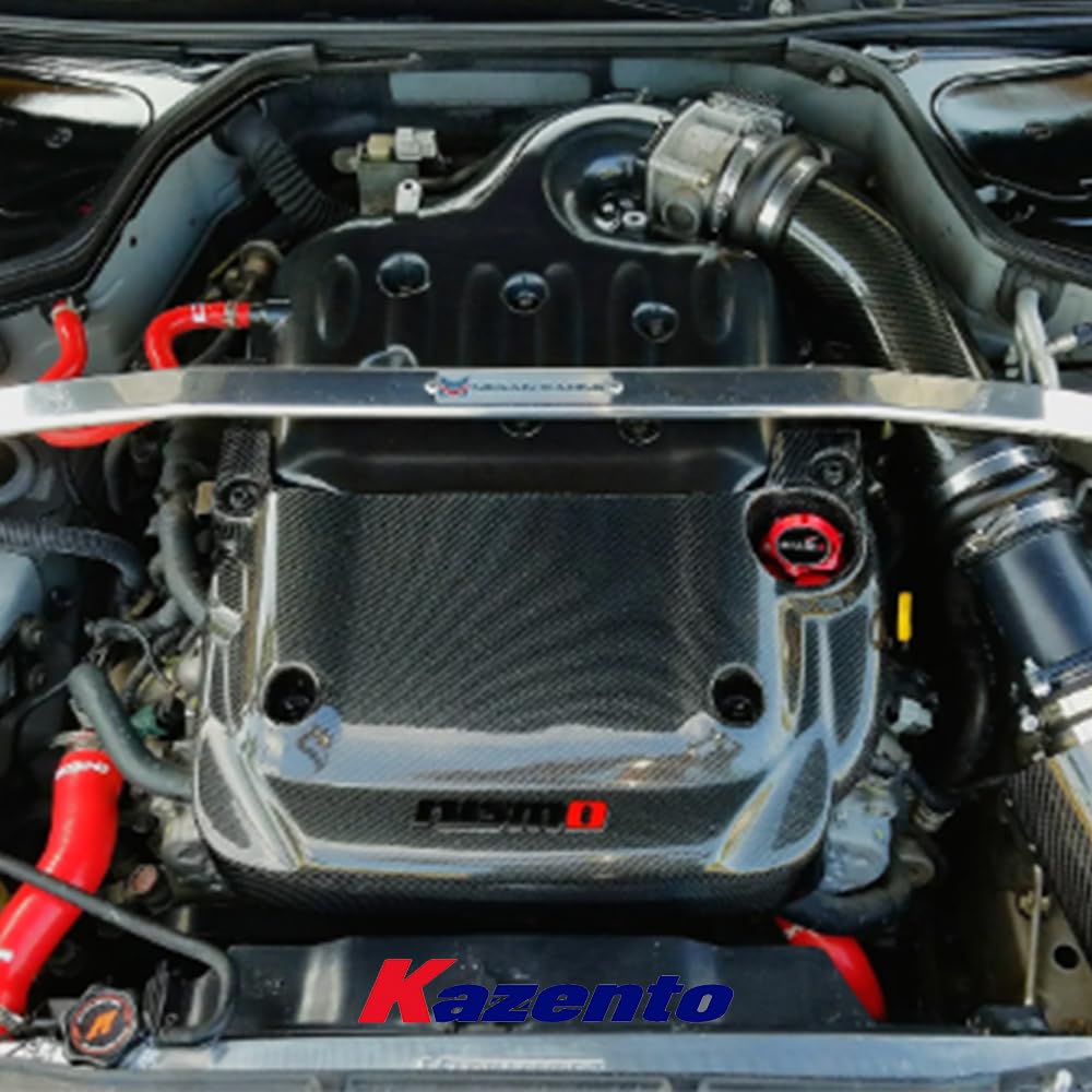 Kazento For 2003-2006 Nissan 350Z Z33 Front Hood Engine Cover - Kazento Carbon Parts