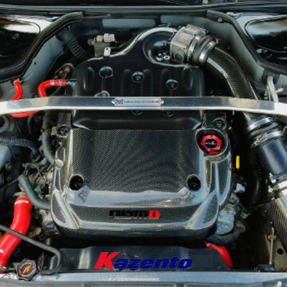 Kazento For 2003-2006 Nissan 350Z Z33 Front Hood Engine Cover - Kazento Carbon Parts