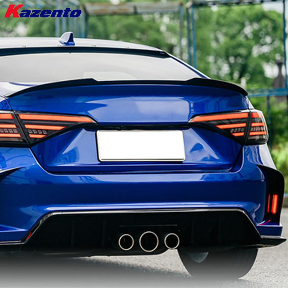 Kazento For Honda 11th Civic FE1 Sedan 22-24 PP TypeR Style Rear Bumper Middle Exhaust - Kazento Carbon Parts