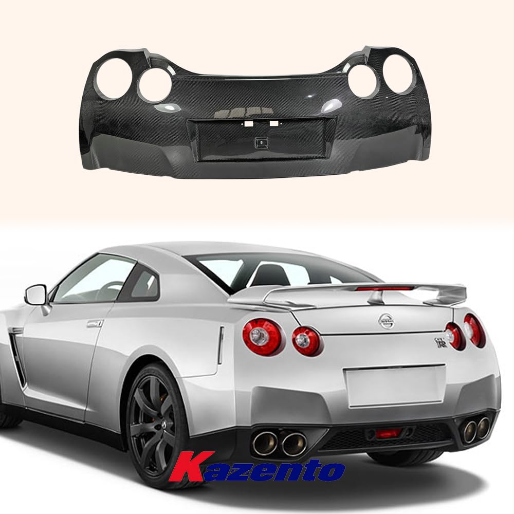 Kazento For Nissan GTR R35 (08-16 Only) OE Style Carbon Fiber Rear Bumper Cover Body Kit - Kazento Carbon Parts