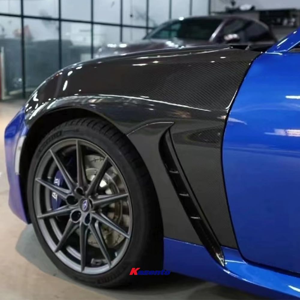 For 2022+ Toyota GR86 Subaru BRZ ZD8 ZN8 V1 Style Carbon Fiber Fender With Vents - Kazento Carbon Parts