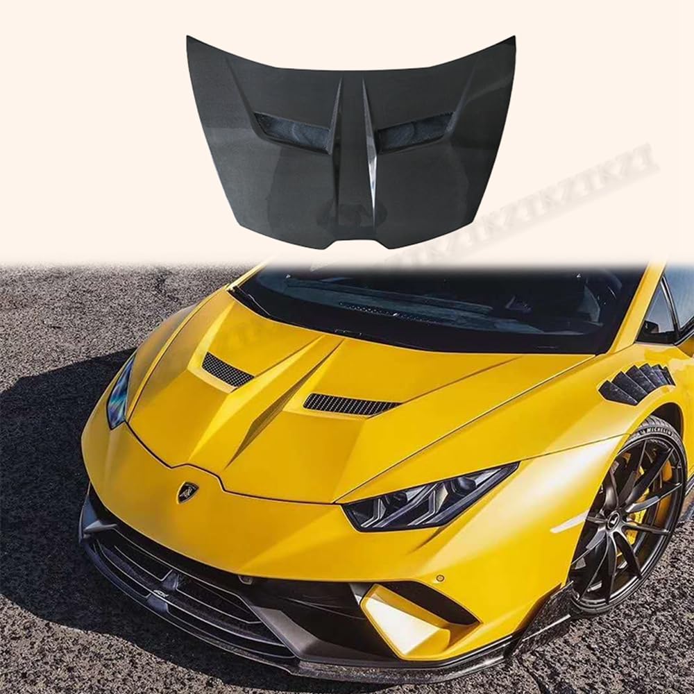For Lamborghini Huracan LP610 V Style Double Side Carbon Fiber Hood Bonnet - Kazento Carbon Parts
