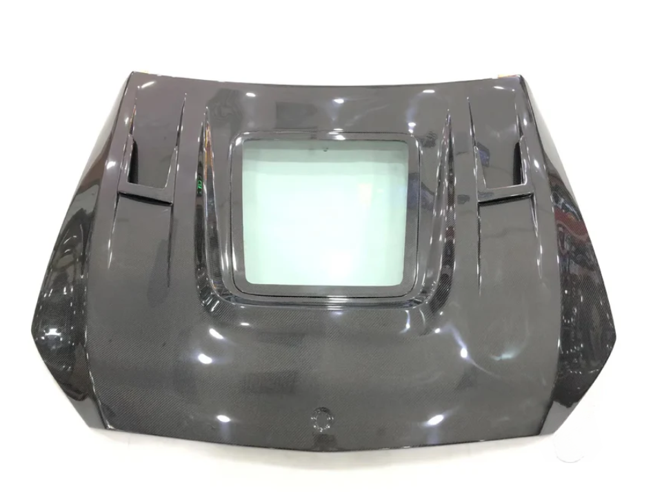 Mercedes W205 C63 AMG Front Vented Hood W/Transparent Window 2015-2022